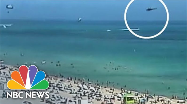 Helicopter Crashes Into Water At South Beach Florida